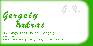 gergely makrai business card